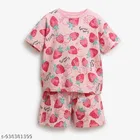 Cotton Blend Night Suit for Girls 