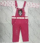 Denim Full Sleeves Dungaress for Girls 