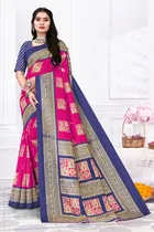 Cotton Silk Abstract Saree for Women 