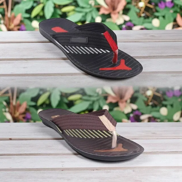 Flipflops for Men, Pack of 2, Multicolor (9)