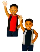 Cotton Solid Innerwear for Boys, Multicolour, Pack of 2 