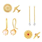 Gold Plated Designer Earrings Set for Women & Girls 