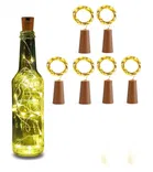 Wine Bottle Cork Copper Wire String Lights [Pack of 6]