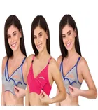 Cotton Blend Solid Bras for Women 