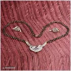 Alloy Mangalsutra with Earrings for Women 