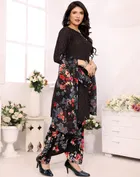 Punjabi Floral Unstitched Suit for Women 