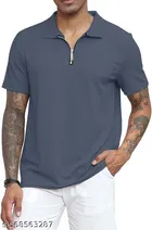 Cotton Blend T-shirt for Men, Blue 