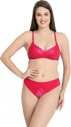 Cotton Blend Lingerie Set for Women 