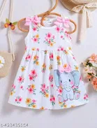 Cotton Blend Frock for Girls 