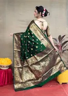 Banarasi Silk Embellished Saree for Women 