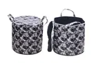 PVC Printed Round Laundry Bag (Multicolor, 30 L)