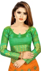 Trendy Banarasi Saree with Blouse Piece For Women 