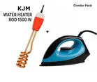 KJM Water Heater Immersion Rod 1500 W and Moonstuck Dry Cloth Iron 