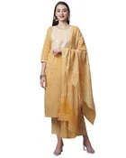 Cotton Printed Kurta Set for Women 
