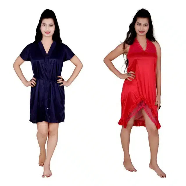 Babydoll for Women (Pack of 2) (Multicolor, Free Size)