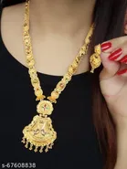 Alloy Necklace with Earrings for Women 