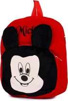 Stylish Cute mickey School bag for kids (Red, Black, 5 L)