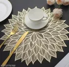 BALLEY Round Shape Table mat/Table mat Round/ Round PVC Table mats/Cutwork Design Dining Table mats/ Dressing Table MATS/Bed Side Table mats 