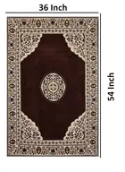 Furnishing Hut Velvet Table Cover Coffee 36x54in