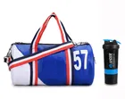 Polyester Printed Gym Bag with Shaker Bottle 
