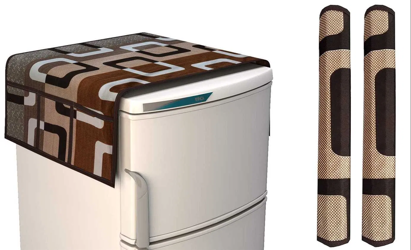 Refrigerator Covers (Brown) (A-139)