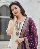 Silk Blend Punjabi/All Over Suits for Women 