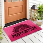 Status PVC Namastey Anti Skid Mat 38x58cm Pink