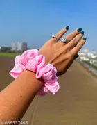 Fabric Hair Tie Elastic Large Hair Bands Set for Women / Girls 