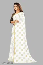 Chiffon Zari Woven Saree for Women 