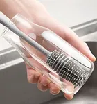 Stainless Steel Water Bottle 900 ml with Bottle Cleaning Brush Set of 1