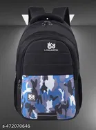 Polyester Backpack for Men & Women, Black