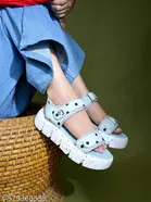Shoetopia Blue Solid Heel Sandals 