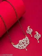 Alloy Mangalsutra with Earrings for Women 