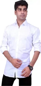 Men's Solid Full Sleeves Shirt 