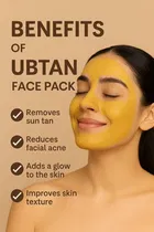 Ubtan Face Pack With Gulab Jal & Applying Brush 