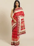 Khadi Printed Saree for Women 