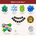 Mine Craft Theme Birthday Balloon Decoration Kit For Kids, Multicolor, Pack Of 71