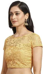 Net Solid Saree for Women 