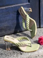 Shoetopia Green Size IND-8 Sandals