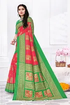 Cotton Silk Abstract Saree for Women 