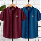 Striped Cotton Blend T-Shirt for Boys 