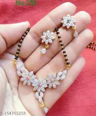 Alloy Mangalsutra with Earrings for Women 