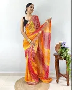 Georgette Self-Design Saree for Women 