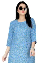 A-Line Crepe Kurti for Women 