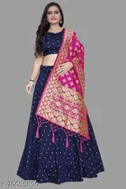 Cotton Blend Lehenga Choli for Women 