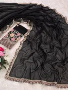 Chiffon Woven Design Saree for Women 