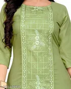 Embroidered Floral A-line Kurti for Women 