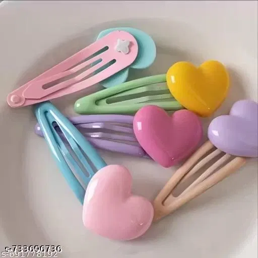 Hair Clips for Women, Pack of 5 (Pink)