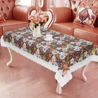 PVC Printed Waterproof Rectangle 4 Seater Table Cloth 