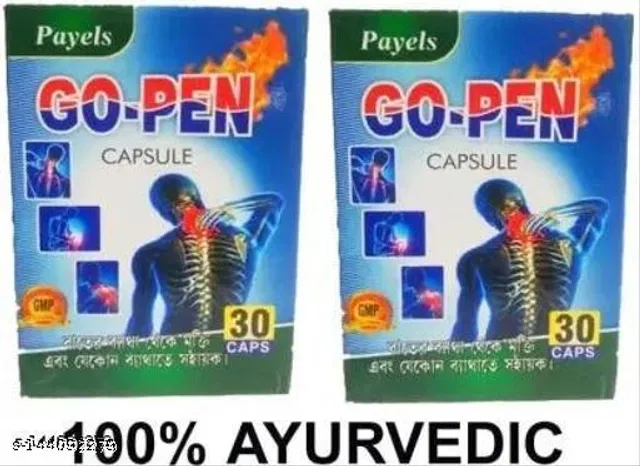 Tara Herbal Pharmaceutical Go Pen Capsule Nick Pain, Joint Pain, Shoulder Pain, (Pack Of 2)